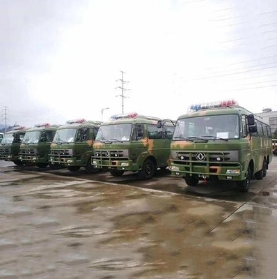 道のタイヤの兵士の輸送バス軍用車両の森林6x6乗客バス190HP 30座席を離れて