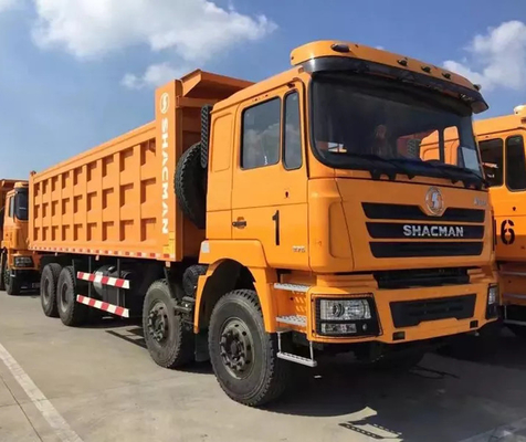 タクシーの頑丈なShacman F3000 8x4のダンプ トラックのユーロ2の放出380hp 10MTディーゼル ダンプカーの油圧懸濁液