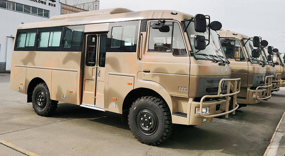 道バス6.7mボディ マニュアル トランスミッションを離れた道路車両4x4 6x6を離れたDongfeng