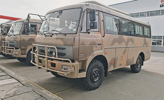 道バス6.7mボディ マニュアル トランスミッションを離れた道路車両4x4 6x6を離れたDongfeng