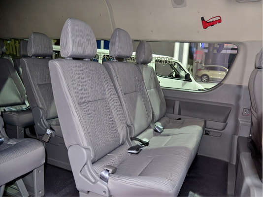 10-18座席電気都市はHIACEの電気コーチ小型バスLHD RHD 0放出をバスで運ぶ