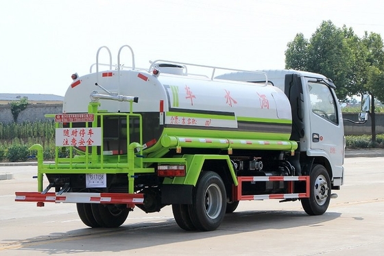 5立方メートルの道の水まきのトラック4x2 6Mの単一の列の負荷の容積