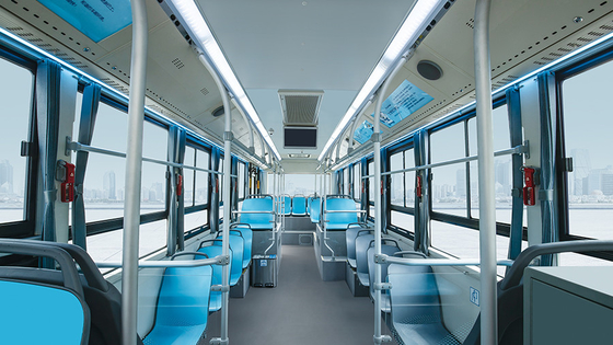 EV 36 Seater贅沢な都市バス10mホイールベース5100mmのマイレッジ300 - 400km